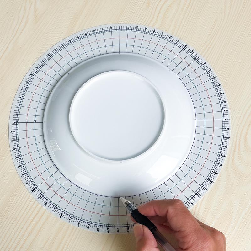 Transparent Acrylic Circular Clay Divider Tool with Precise Scale for Equal Cutting and Drawing Circles