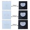 WIFI Smart Wall Light Panel 3 Gang Screen Wireless Switch APP Remote