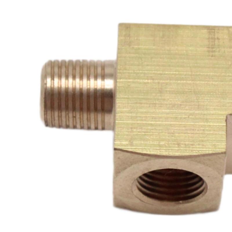 Universeller Messing-Öldrucksensor-T-Stück-Adapter M10x1mm Metrisches Fitting für Fahrzeug-Ölschalter-Anzeiger Zubehör