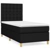 Maison Exclusive - Sommier à lattes de lit avec matelas Noir 90x200 cm Tissu