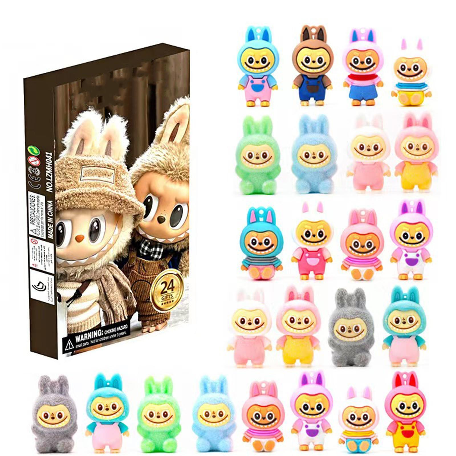 

Фестивальный адвент-календарь содержит 24 подарка, милый кукольный адвент-календарь с фигурками, фестивальный календарь обратного отсчета с игрушками-сюрпризами, One Size