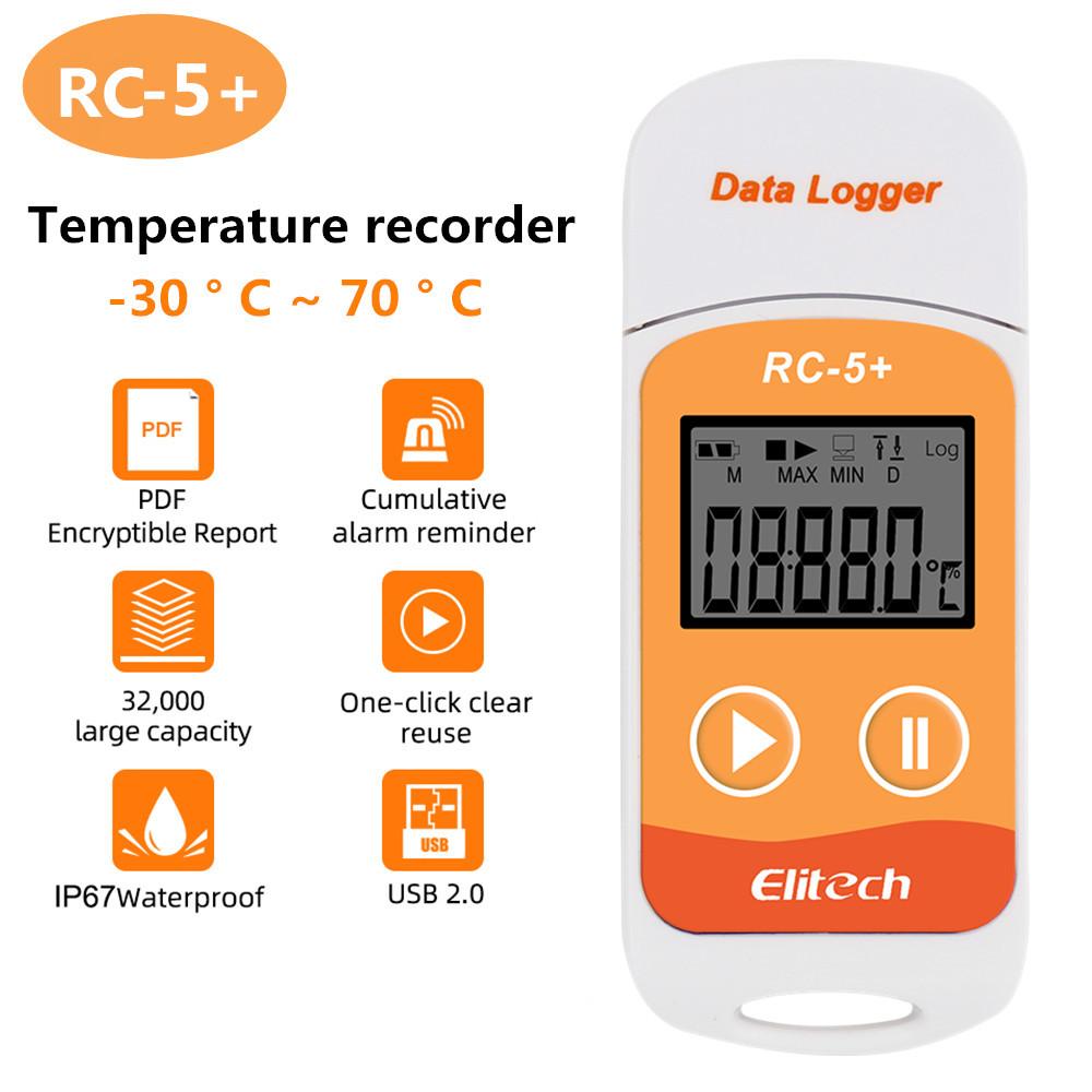 Mini Data Logger RC-4/4HC/5/5+/GSP-6 Digital USB Temperature Humidity Internal Sensor High Precision Recorder