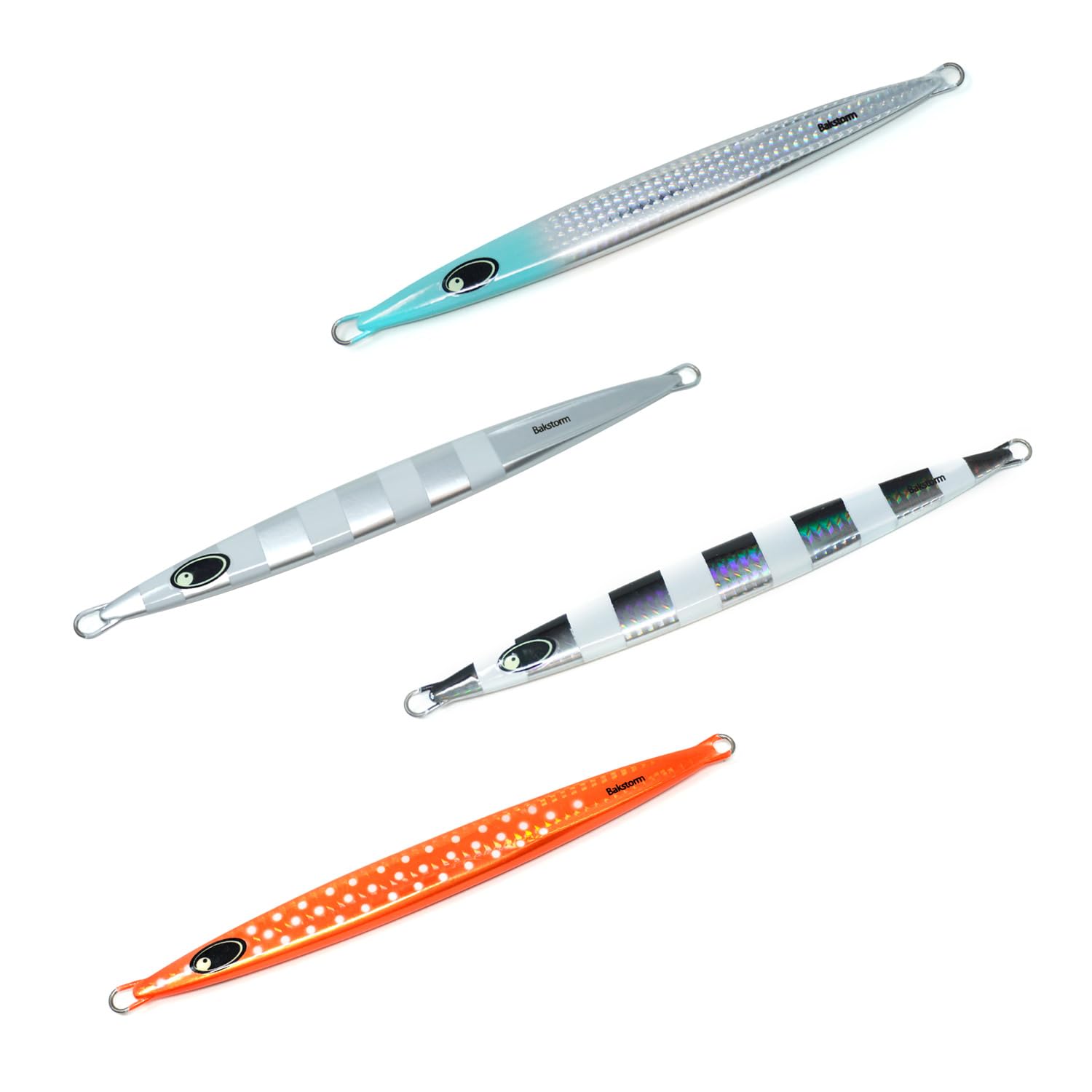 

Set of 4 Long Fall Type 150g Metal Jigging Jig for Fishing BAKSTORM Jigs, B, Jigs, Lure, Akamutsu, Akamedai, Scorpionfish, Grouper, Grouper,