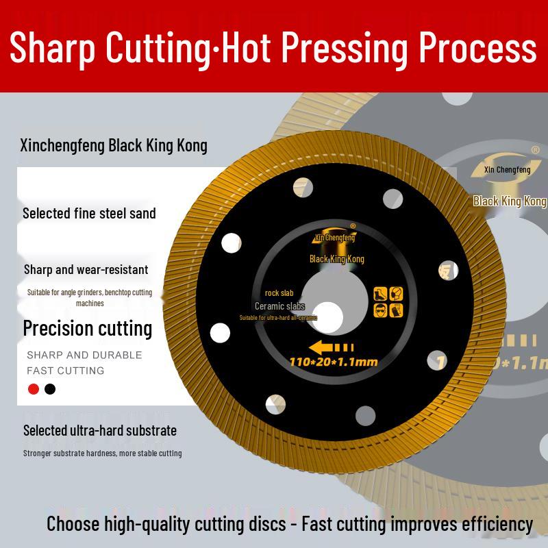 Xinchengfeng Stone Cutting Disc for Angle Grinder – Dry Cut Blade for Jade, Tile, Marble