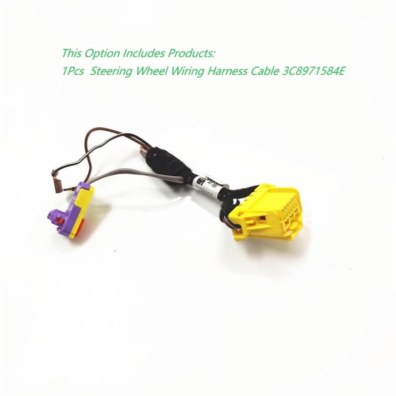 

Car Multifunction Steering Wheel Wiring Harness Cable For VW Golf 6 MK6 Passat B7 CC Beetle Tiguan Sharan 8971584E 8971584F 1Pcs-3C8971584E