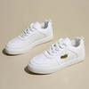 Spring Autumn Pure White Casual Sports Shoes Breathable Microfiber Women's Flats Korean Style Versatile Student Flat Sneakers