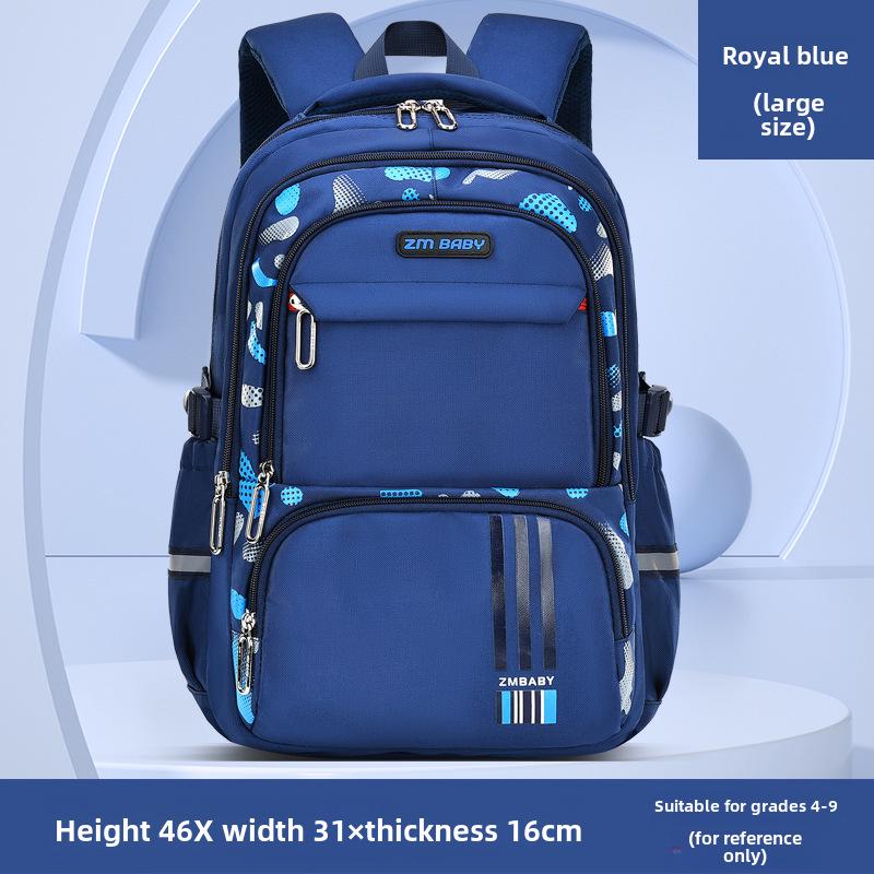 Lightweight, Large-Capacity Printed Backpack for Elementary Boys (Ages 6-12)