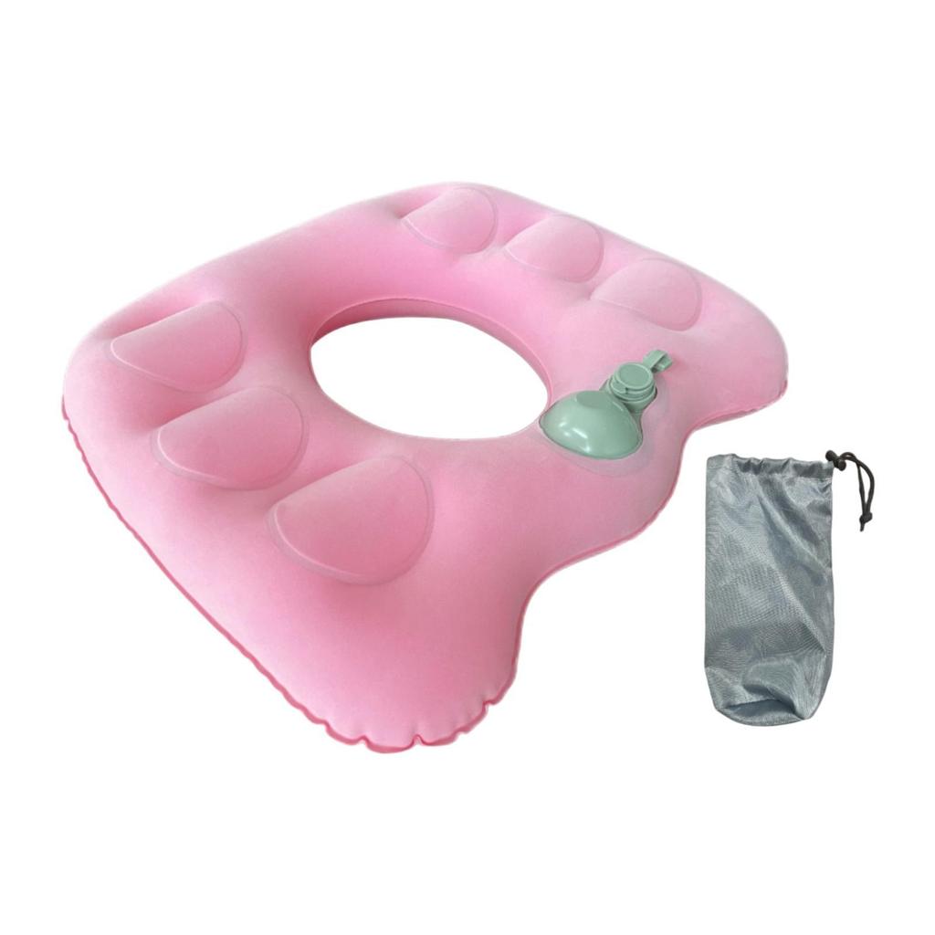 Inflatable Donut Pillow for Tailbone Portable Breathable Seat Cushion