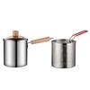 Oil Fryers Pot With Detachable Basket Stainless Steel Deep Fryers Frying Baking Pastry Tools Kitchen Cookware Easy to Use