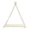 Atmospheric wooden swing hanging rope wall-mounted floating shelf plant flower pot indoor and outdoor decoration simple design