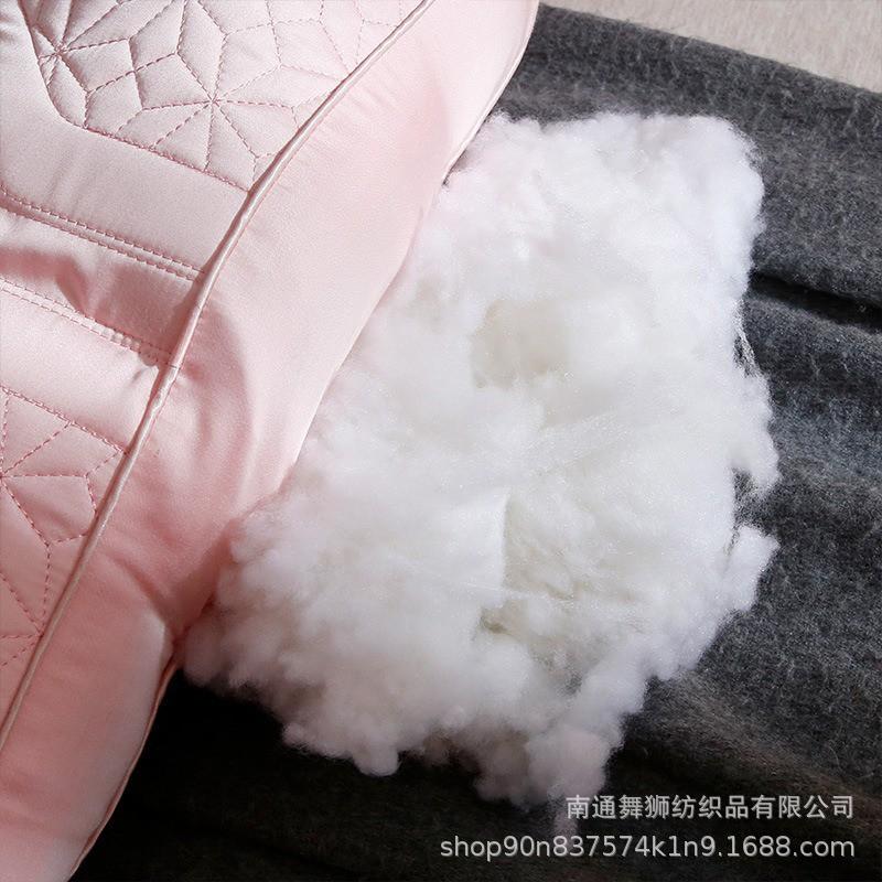 Cotton Cover Silk Latex Pillow Side Sleepers Neck Support Memory Foam Alternative Hypoallergenic Medium Height