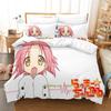  Lucky Star Konata Bedding Set Single Twin Full Queen King Size Bed Set Adult Bedroom Duvetcover Sets Anime Bed Sheet Set