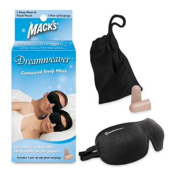 American MACK s Blackout 3D Contoured Sleep Eye Mask for Men & Women - Relieves Eye Fatigue Mack 3D Eye Mask (No Nose Wing) - Black