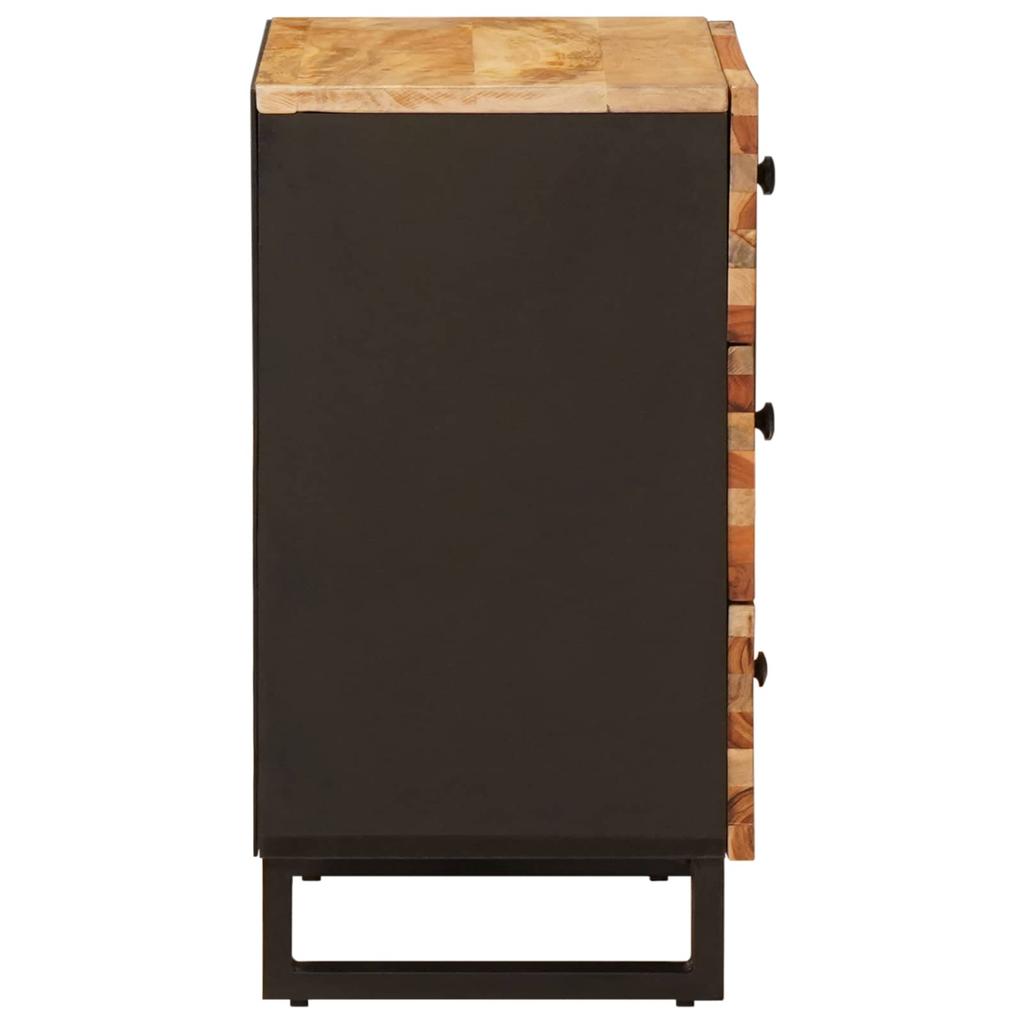 Bedside Chest in Brown 50 x 33 x 62 cm Solid Mango Wood