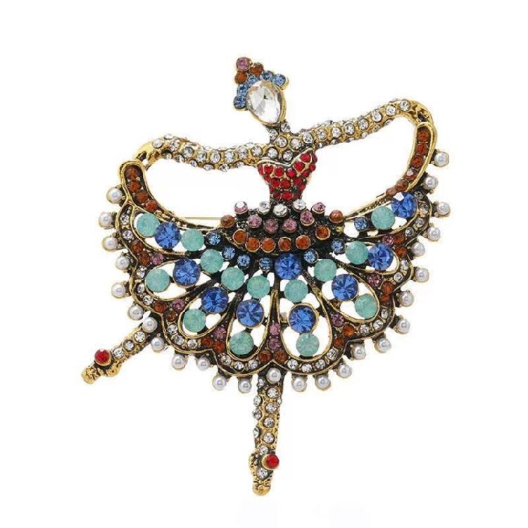 Ballet Art Metal Brooch Pin Elegant Dance Jewelry Accessory For Daily Wear Gift For Dance Enthusiasts