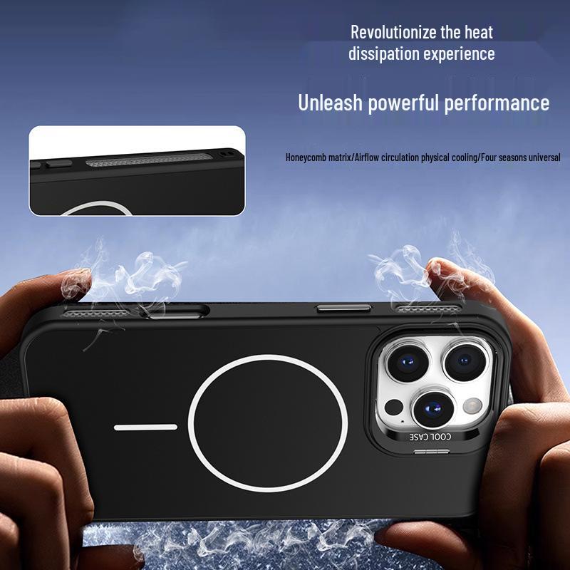 iPhone 17 Lens Holder Case: Compatible with Apple 15/14; Cooling 13; Magnetic 12; Frosted 11; Cross-Border 16p