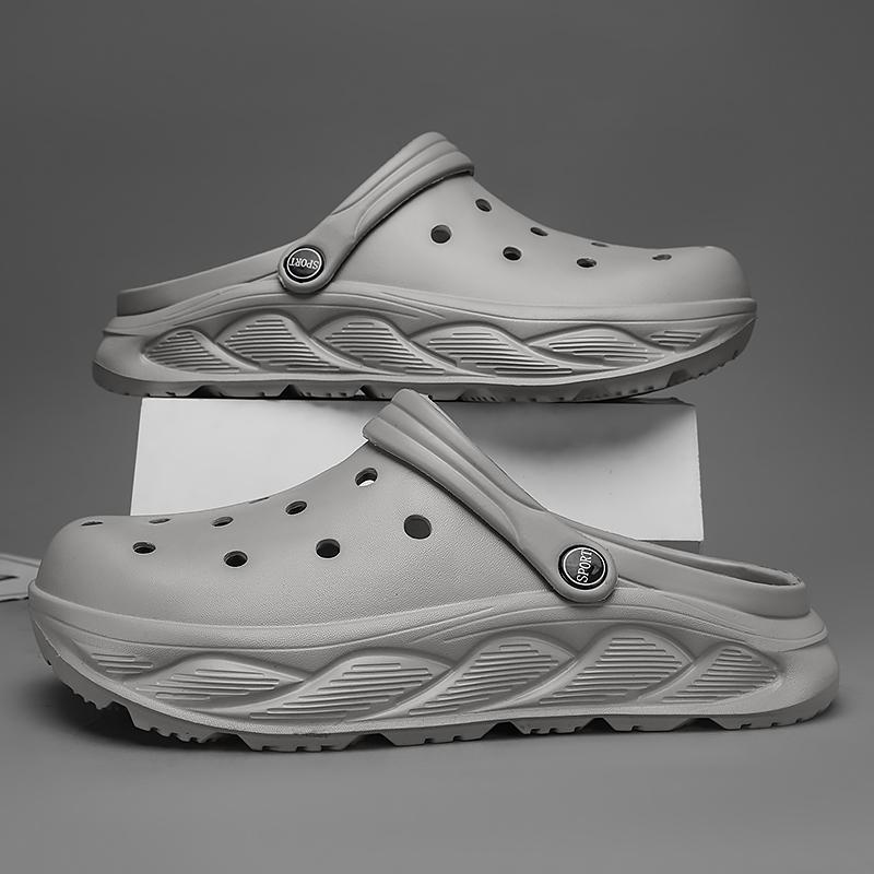 Men EVA Clog Sandals Water Friendly EVA Body, Thick Sole, Easy Slip On Structure, Non Slip Outdoor Casual Footwear for Summer