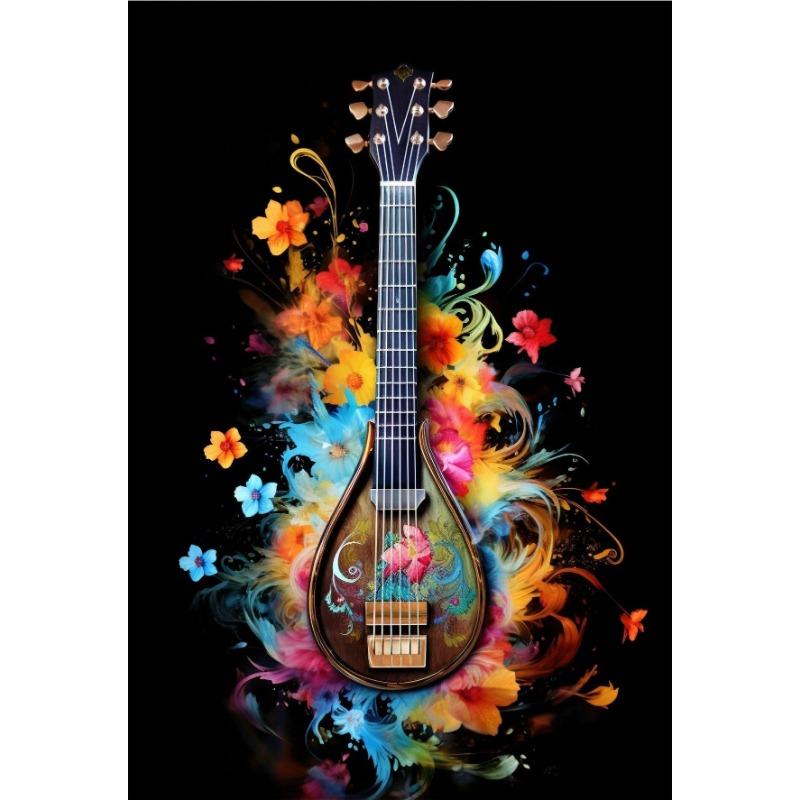 Classic Fashion Instruments Piano Guitar Music Festival Poster Canvas Paintings Wall Art Pictures Music Studio Home Decor