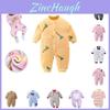 Warm Flannel Newborn Infant Romper Jumpsuit Cute And Cozy Baby Clothes Outfit