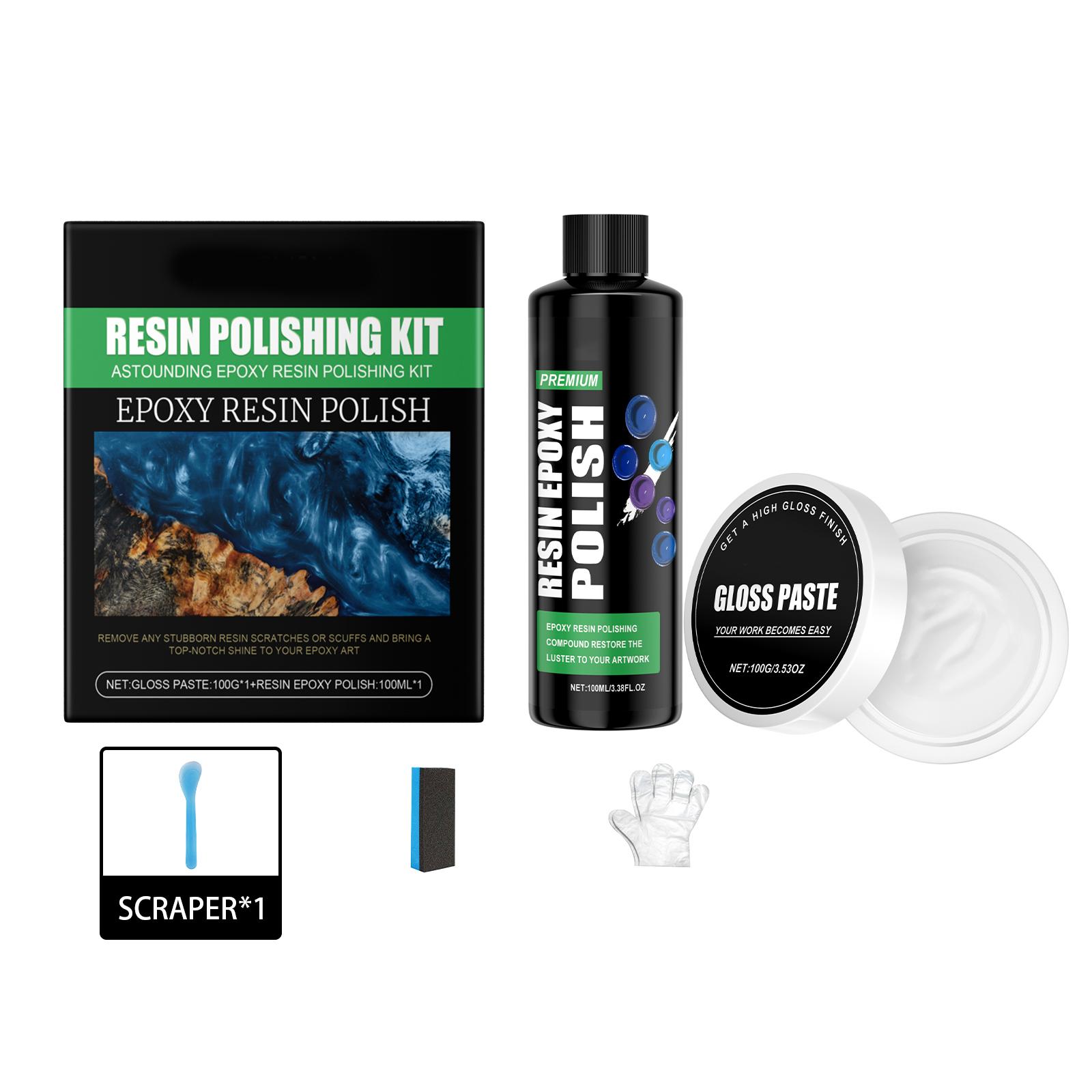 

Polishing Kit For Epoxy Resin Artwork Making, Jewelry & Ornament Refurbishment & Polishing 100ml One Size чорний