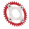 34T 104 BCD Electric Bike Chainring and Adapter for Bafang BBS01 BBS02 Mid Drive Motor Red