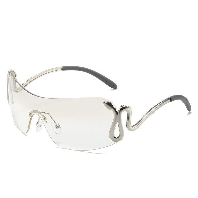 One-Piece Sunglasses, Personalized Animal One-Piece Y2K Cobra Snake Sunglasses For Women