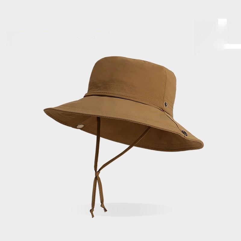 Summer Outdoor Sun Hat With Wide Brim And Solid Color Design Outdoor For