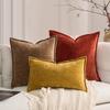 2pcs Bohemian Chenille Throw Pillow Covers Set Striped Double-Sided Cushion Covers with Zipper Closure, Soft Neutral Sofa Bed & Living Room Decor