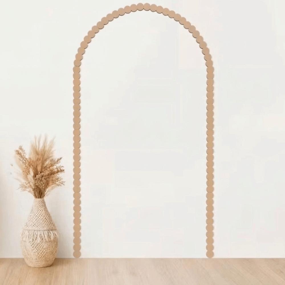 9/10Pcs DIY Wall Decor Wall Arch Decor Super Large Wood Arch Frame Scalloped Crafts Trim Bedroom