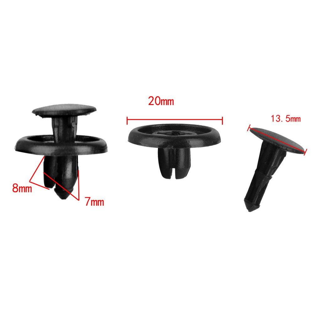 KOZEEY 30pcs Push Clip Rivet Nylon Car Clip for Toyota