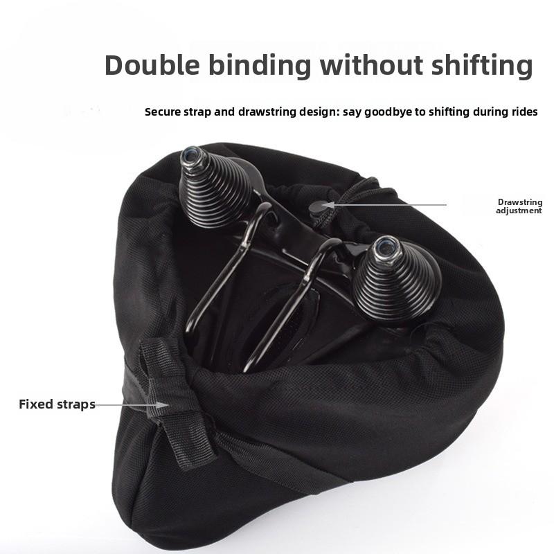 New Electric Bicycle Seat Cushion Cover Mountain Bike Soft and Comfortable Thickened Seat Cover 3d Battery Car Silicone Seat Cushion Cover