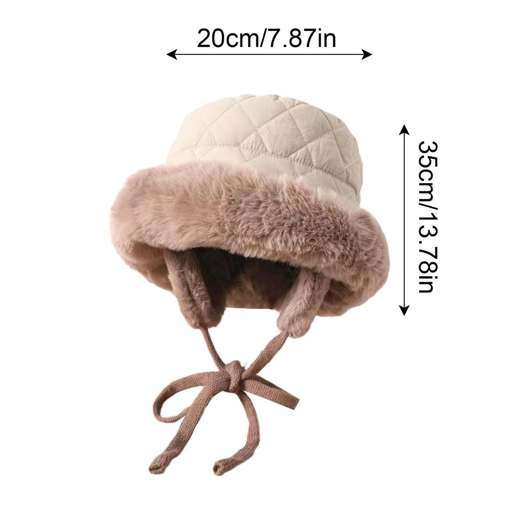 Winter Trapper Hat Thickened Headgear With Ear Flaps Winter Hat For Cold Protection Hiking Commuting Riding Traveling Indoor