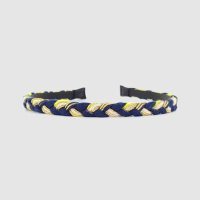 LALA Handmade Woven Hairband - Navy
