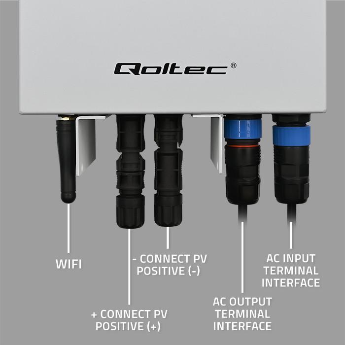 Qoltec Inwerter Przetwornica Solarna Do Grzania Wody Eco Solar Boost | Mppt | Bypass | Lcd | 3Kw/4Kw | Wi-Fi