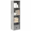 VidaXL Bookcase Concrete Grey 40x30x152 Cm Engineered Wood, Shelf, Bookshelf, Book Support, Cabinet of 857879