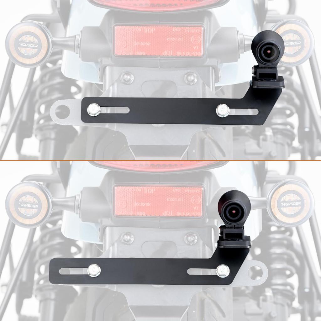 Daytona Motorcycle Dash Cam for Optional Rear Camera Stay License Plate Stay Clamp Fixation 39590 M820WD/M802WD/M760D