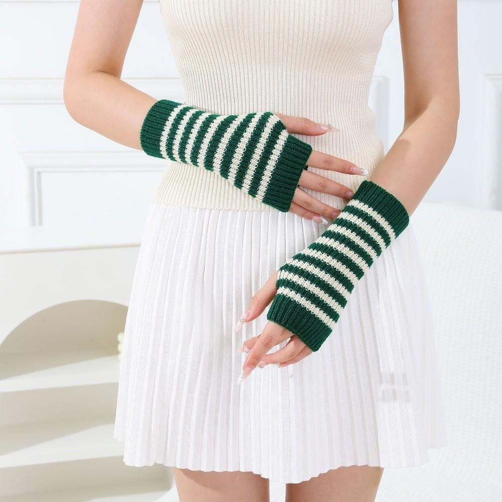 Fingerless Knitted Mittens Knitted Fingerless Gloves Gifts Wrist Warmers  Fall Winter Wear