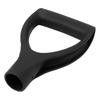 2PCS Black D Shaped Grip Handle Compact Shovel Handle Replacement Durable Garden Shovel Handle