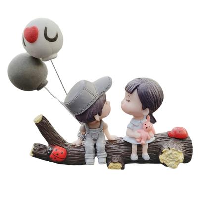 Niedliches Auto Armaturenbrett Ornament Liebes Paar Kuss Junge Mädchen Auto Ornament Auto Innendekoration