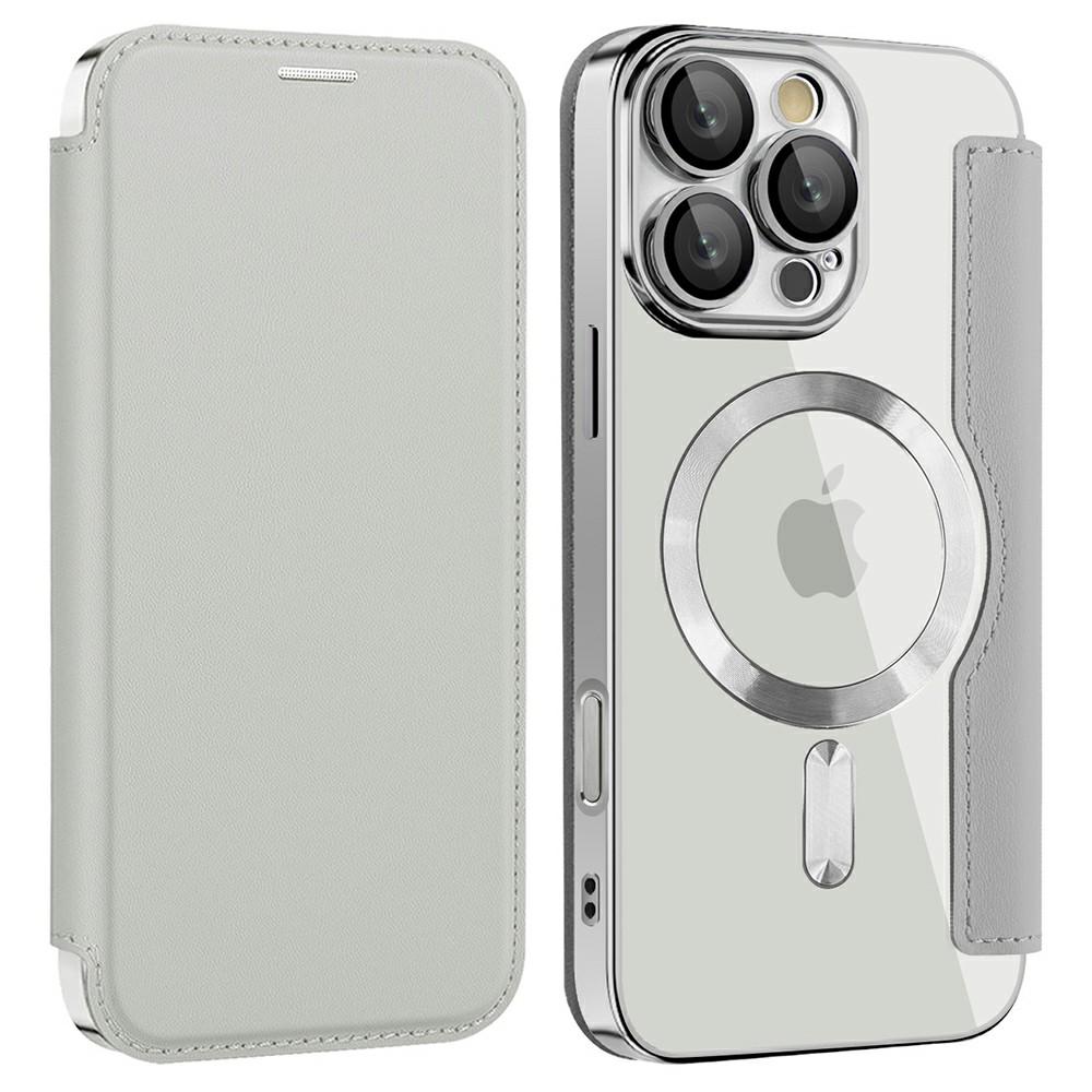 For iPhone 16 Pro Case Compatible with MagSafe RFID Blocking Card Holder Leather Phone Cover