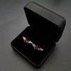 Gothic Bat Stud Earrings for Women Men Punk Red Crystal Gift Ancient Silver Color Party Gift Wholesale Jewelry Gift Women