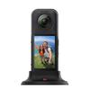For Insta360 X5 PULUZ Silicone Dock Desktop Adhesive Base Bracket (Black)