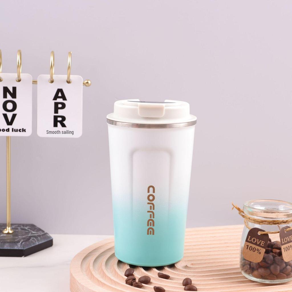 Smart Temperature Stainless Steel Coffee & Travel Cup - Women's Insulated Portable Outdoor Water Cup