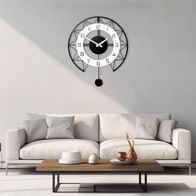 Uhr für Wohnzimmer, Schlafzimmer, Büro, Küche, Zuhause und Flur | Antike ausgefallene große moderne Wanduhr zur Heimdekoration (, 60 CM)