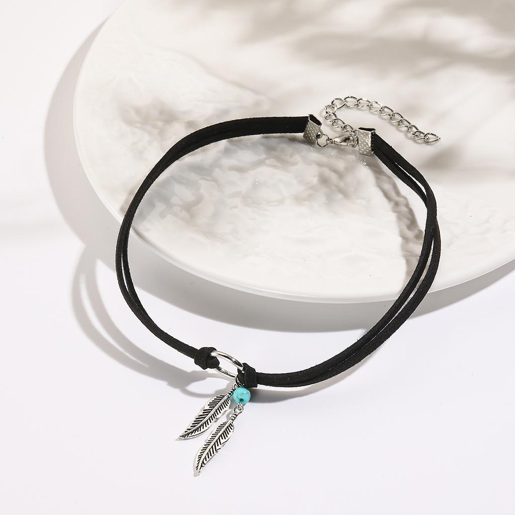 Sweater Chain Pendant Bohemian Fashion Necklace Turquoise Jewelry Vintage Women Gifts Commuter Festival Long 1PC  Handmade