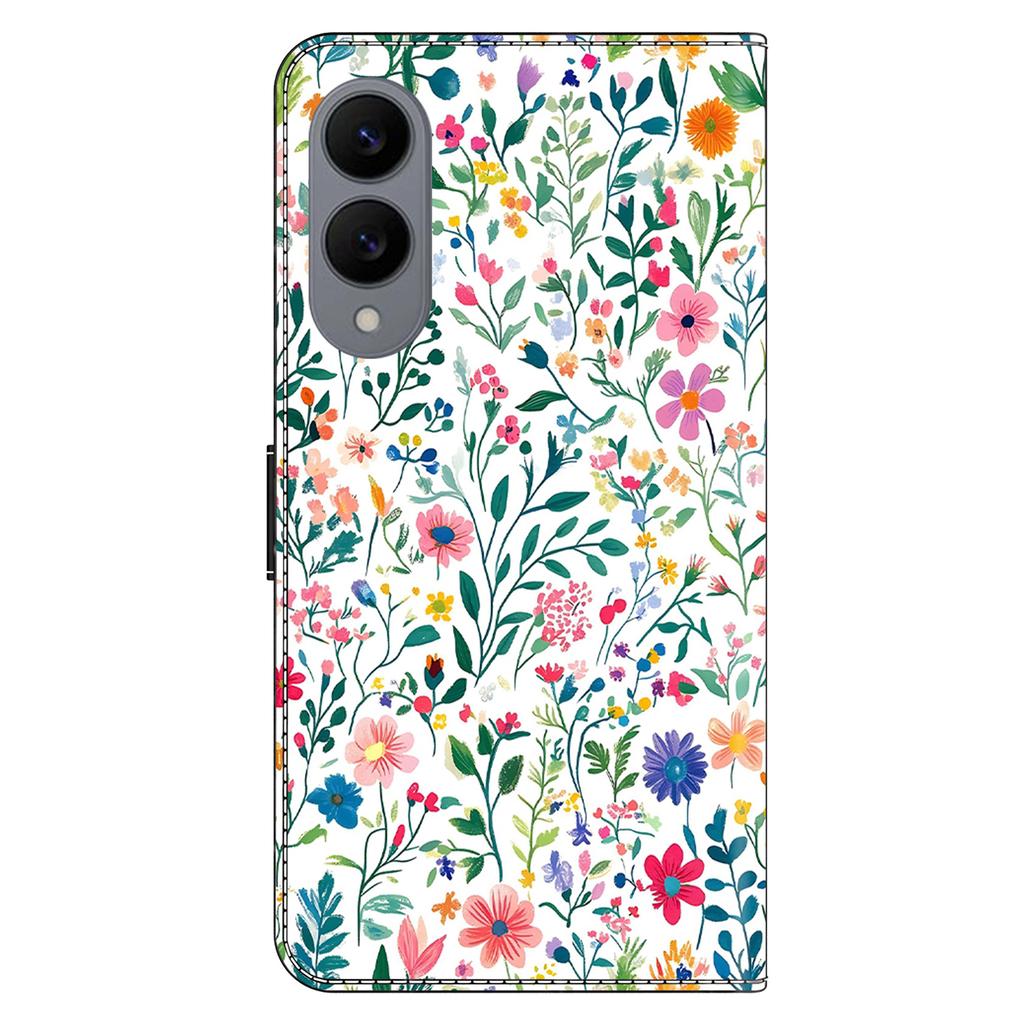 For Samsung Galaxy S25 Edge Case Wallet Stand Pattern Printing PU Leather Flip Phone Cover