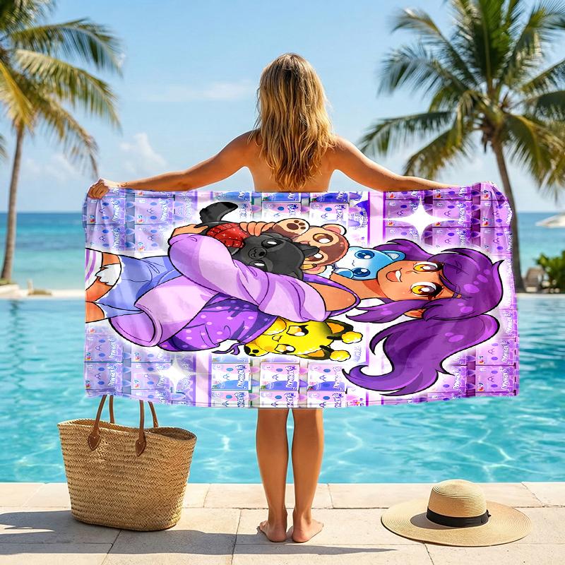 Pixel Game Fashion Beach Towel: Ideal for Summer Adventures Soft, absorbent and quick drying suitable for swimming and bathing