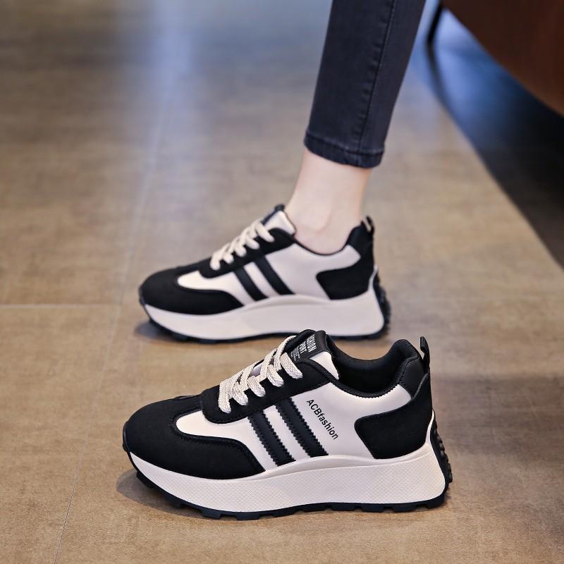 Heel height 5.5 cm Autumn Forrest Gump shoes Trendy versatile casual shoes Platform sneakers