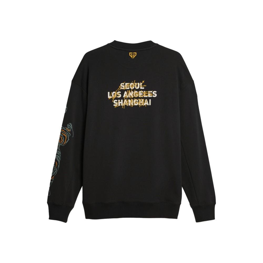 Puma X Gen.G Collaboration Lucky Tiger Print Crewneck Sweatshirt Men Sweatshirt Black 621738-01