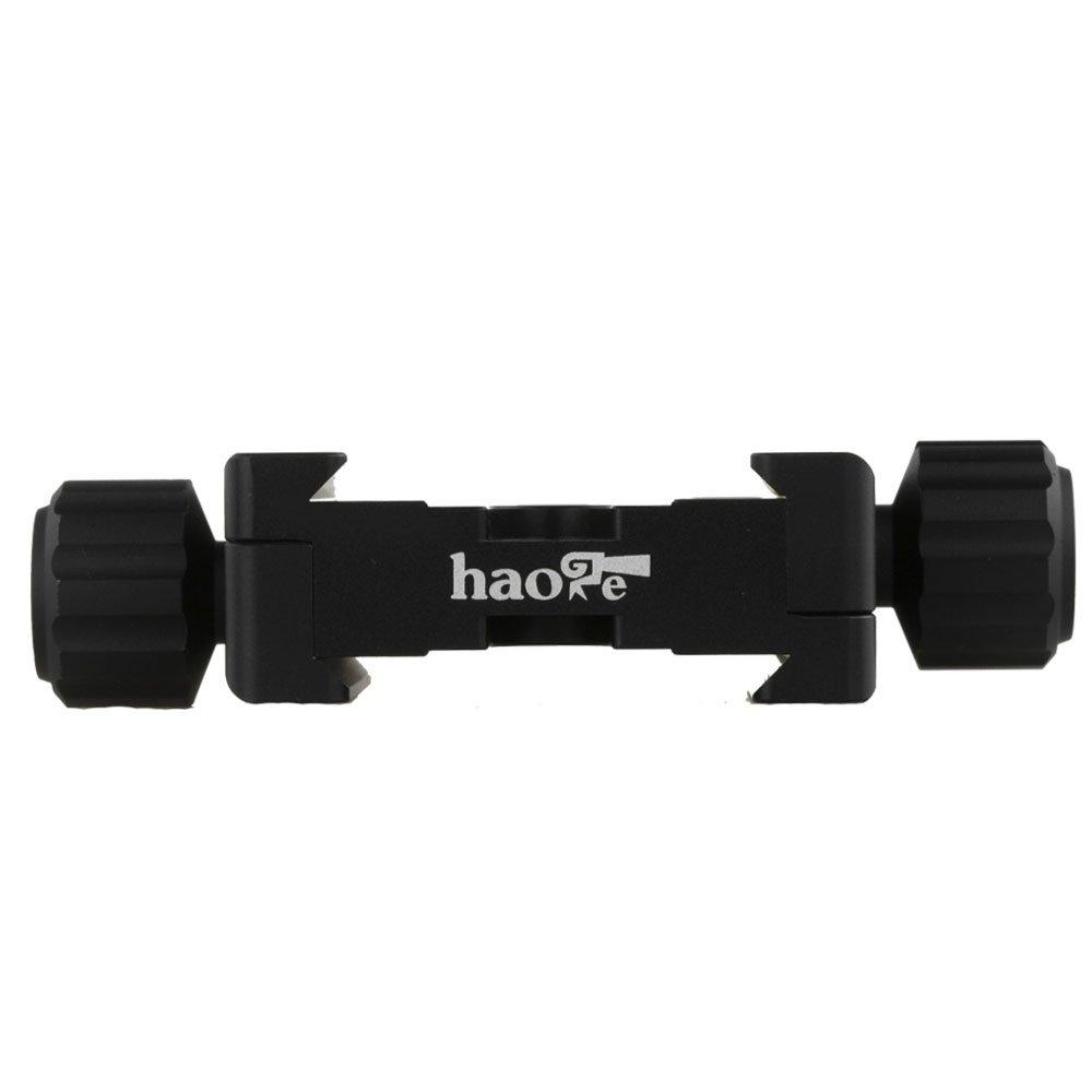 Haoge 50mm Subtend Double Dual Quick Release Clamp for Arca Swiss RRS Benro Rail Plate Nodal Slide CP-50BII